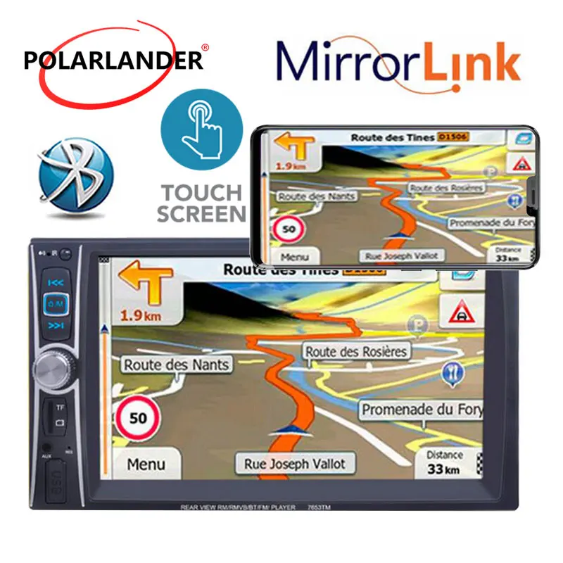 Видеорегистратор для Android сенсорный экран дистанционное управление 6 дюймов