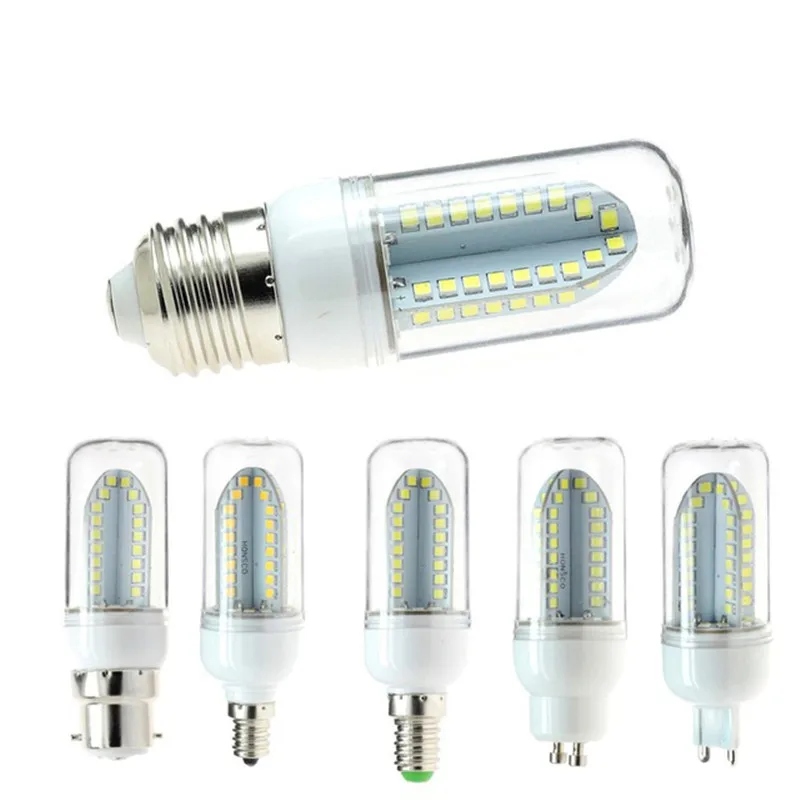 CLAITE SMD2835 E27 B22 E14 E12 G9 GU10 5 Вт 500лм 84 Светодиода Теплый белый чистый кукурузная лампа