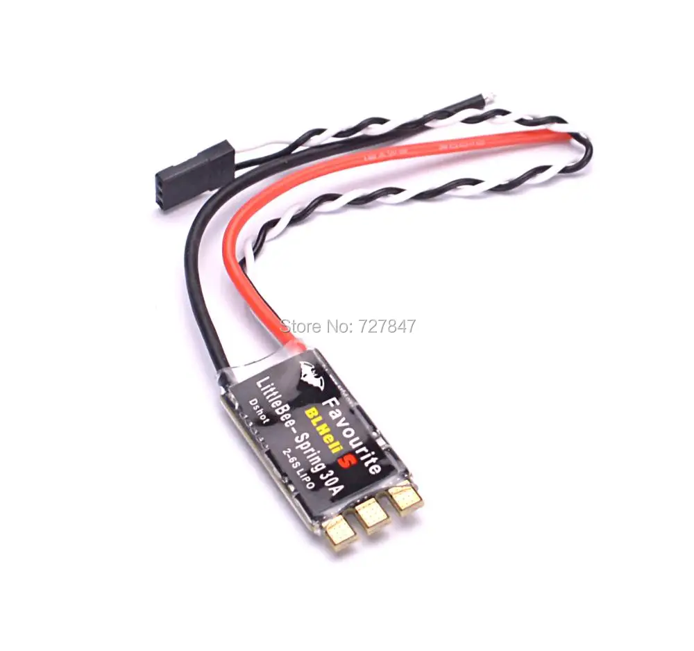 FVT Littlebee BLHeli s SPRING 30A ESC 2 6S поддерживает Mulitshot DSHOT Oneshot42 OneShot125 для мультикоптера 250 мм