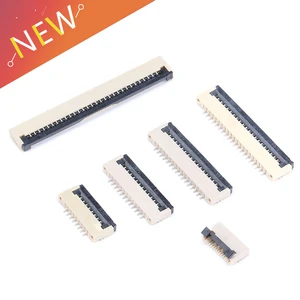 Коннектор плоского кабеля FFC под раскладушку, 10 шт., шаг 1 мм, 4P 5P 6P 8P 10P 12P 14P 16P 20P 22P 24P 30P 34P