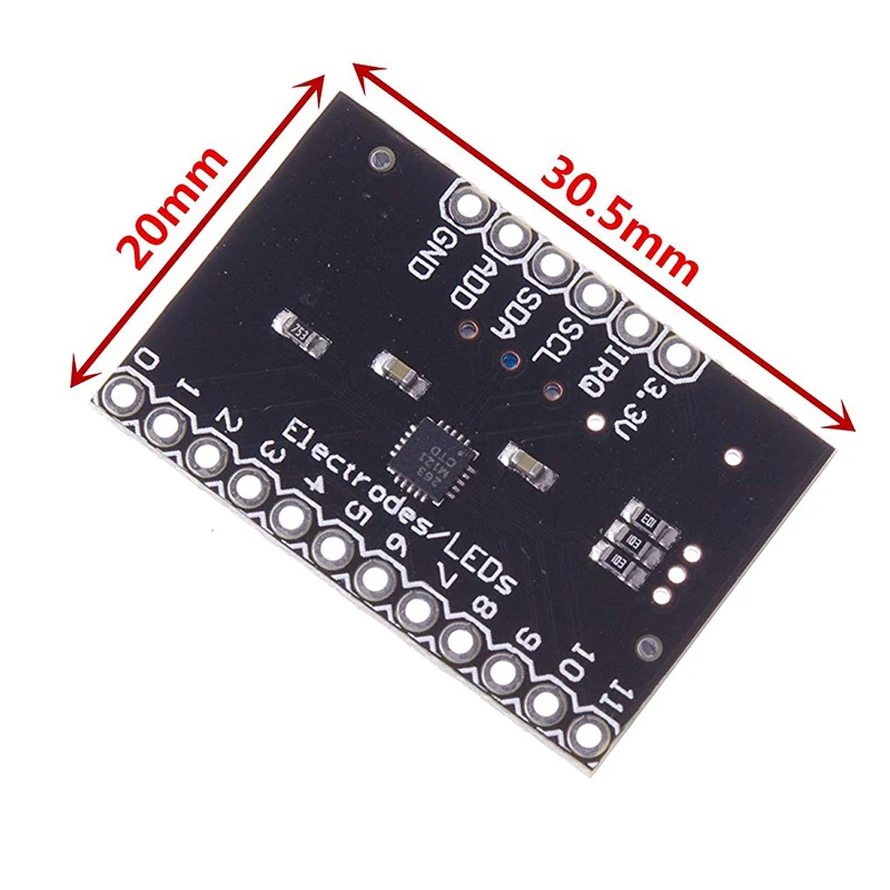 MPR121 Breakout V12 Capacitive Touch Sensor Controller Module I2C keyboard Development Board For Arduino | Электронные