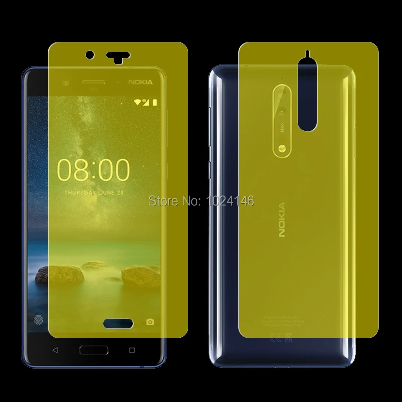 Переднее/заднее полное покрытие мягкая защитная пленка из ТПУ для Nokia 3 5 6 7 8 Sirocco 1