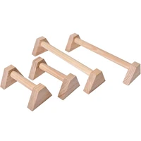 1set wooden push up stands bars fitness body building wooden push up support training calisthenics parallel handstand support