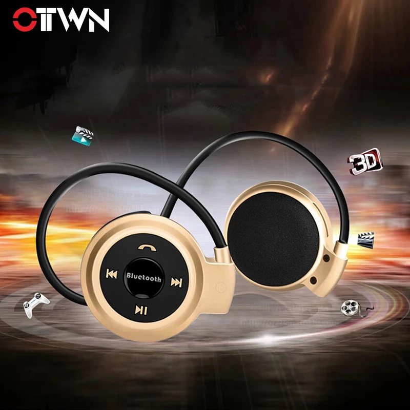 Bluetooth гарнитура Ottwn Mini 503 с голосовым управлением Спортивная эластичная складная