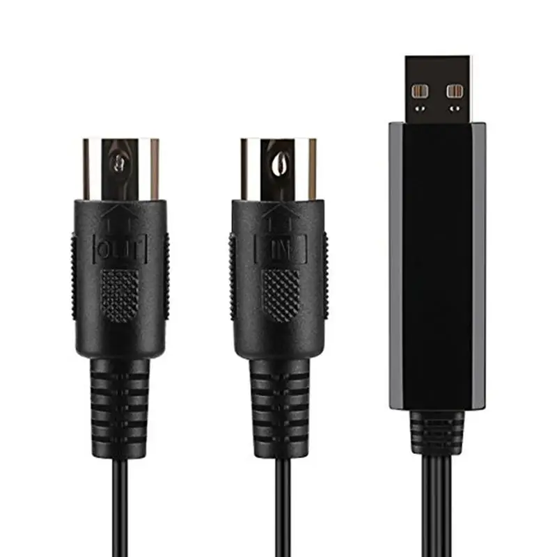 2 м USB IN OUT кабель MIDI конвертер профессиональная клавиатура пианино для