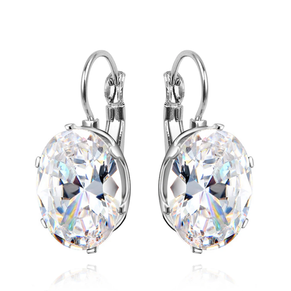 Серьги из стерлингового серебра 925 пробы корейские модные серьги с пряжкой для