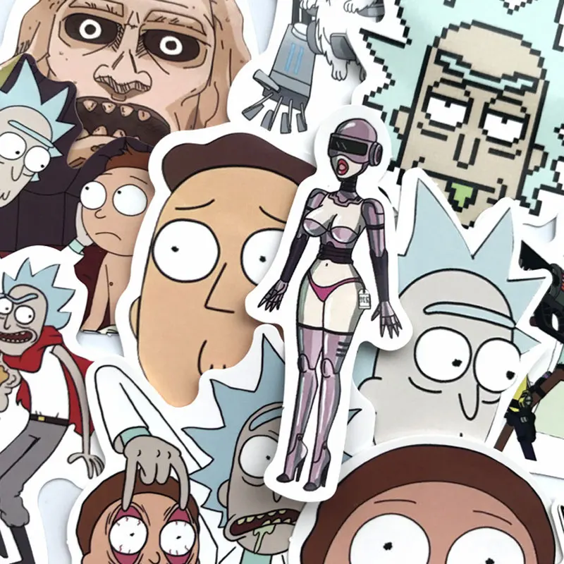 35 шт. мультяшная Водонепроницаемая наклейка для багажа велосипеда компьютера