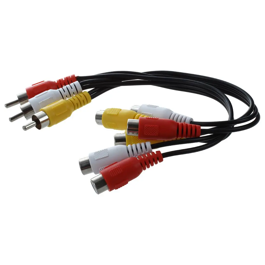 Новый 3 RCA Мужской Джек 6 Женский штекер сплиттер Аудио Видео AV Кабель адаптер| |