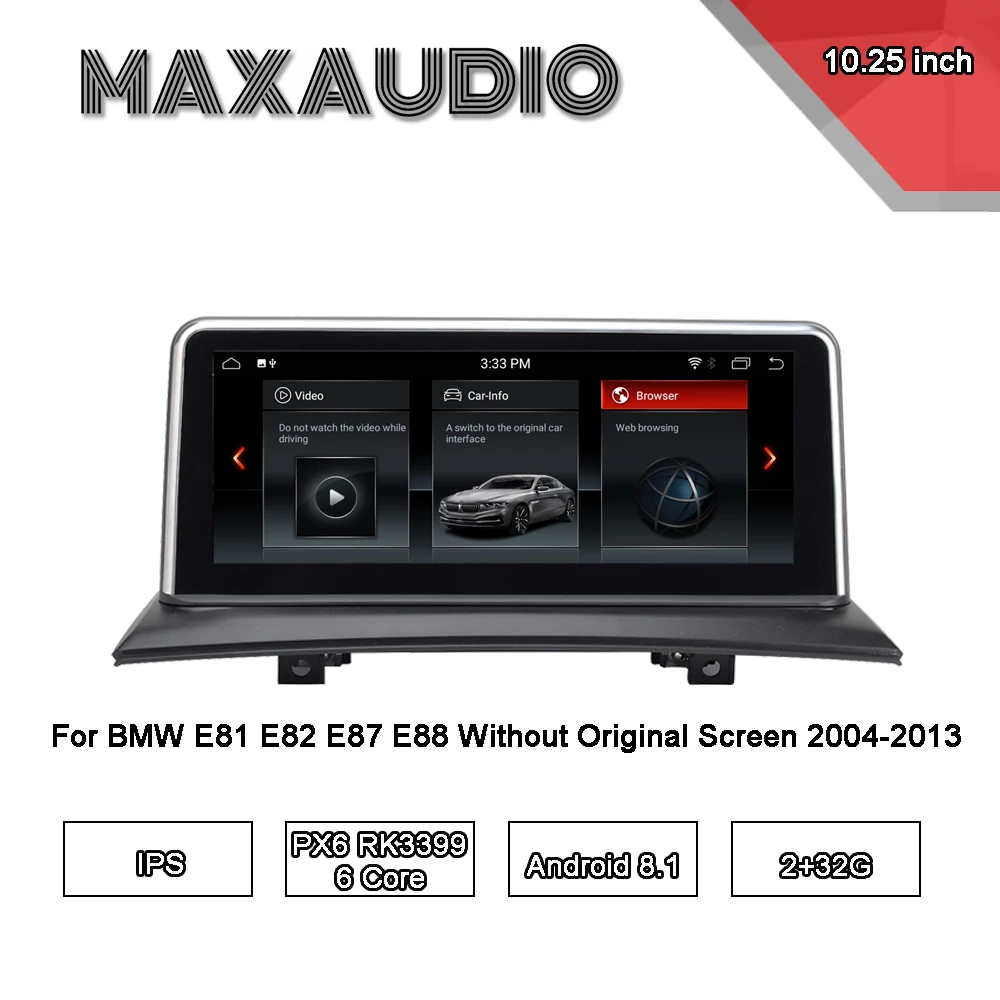 MaxAudio PX6 ips автомобиля gps для BMW E81 E82 E87 E88 Android 8 1 Авторадио навигация