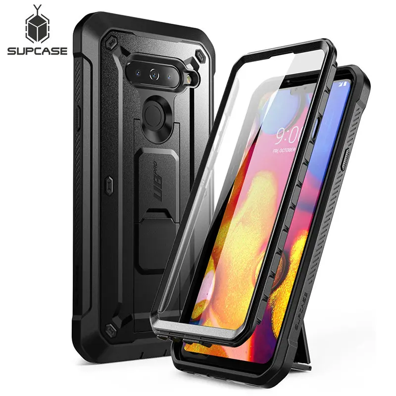 For LG V40 ThinQ V40 Case SUPCASE UB Pro Heavy Duty Full-Body Rugged Holster Cover with Built-in Screen Protector & Kickstand