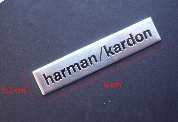 4X6x1 2 см harman/kardon Hi Fi Динамик аудио 3D алюминиевая эмблема|Наклейки на автомобиль| |
