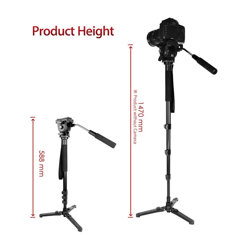 Kingjoy Mp1008F набор профессиональный монопод Dslr для всех моделей штатив Стенд Para Movil