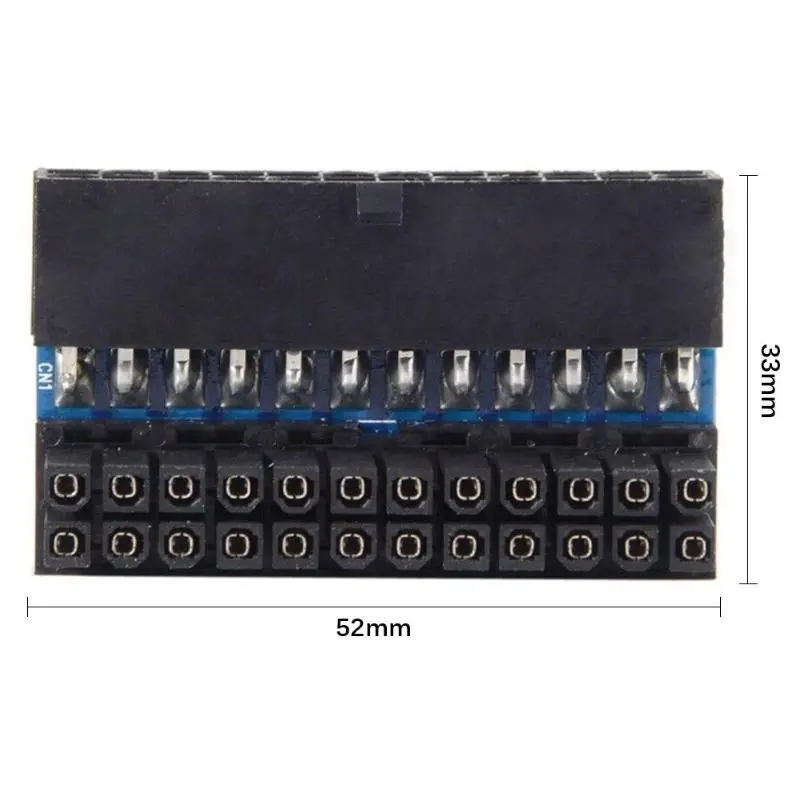 ATX 24Pin Женский к мужской 90 градусов адаптер питания для материнской платы разъем