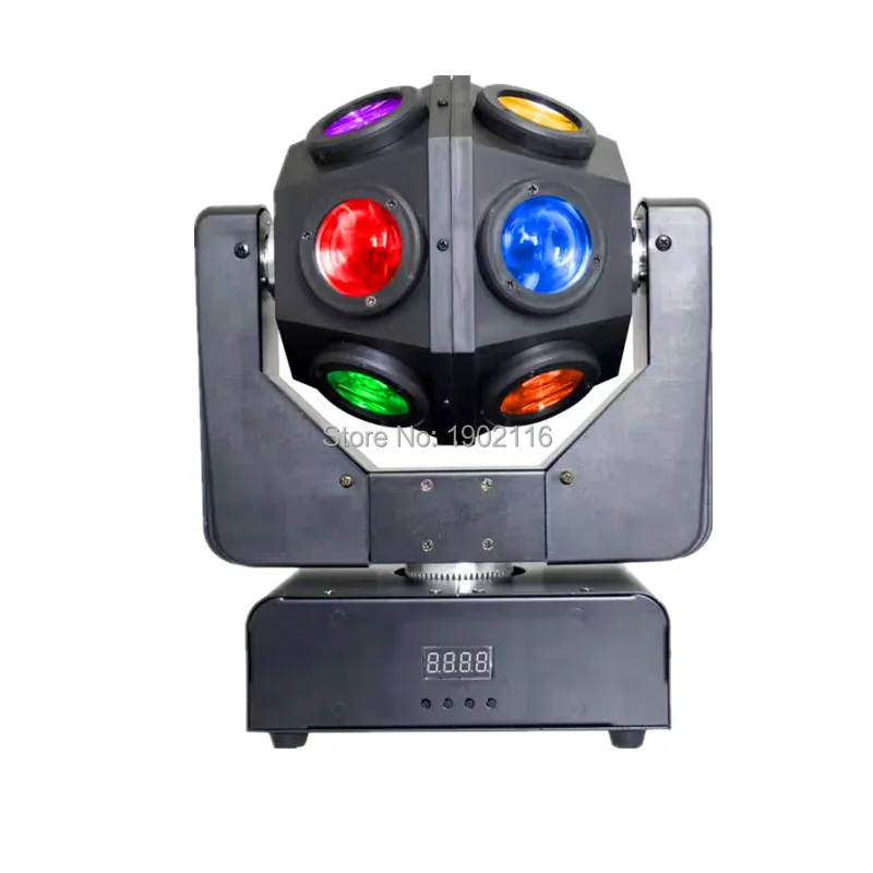 12x10 Вт RGBW 4в1 светодиодный прожектор фонарик в виде футбольного мяча DMX512/Авто/звук