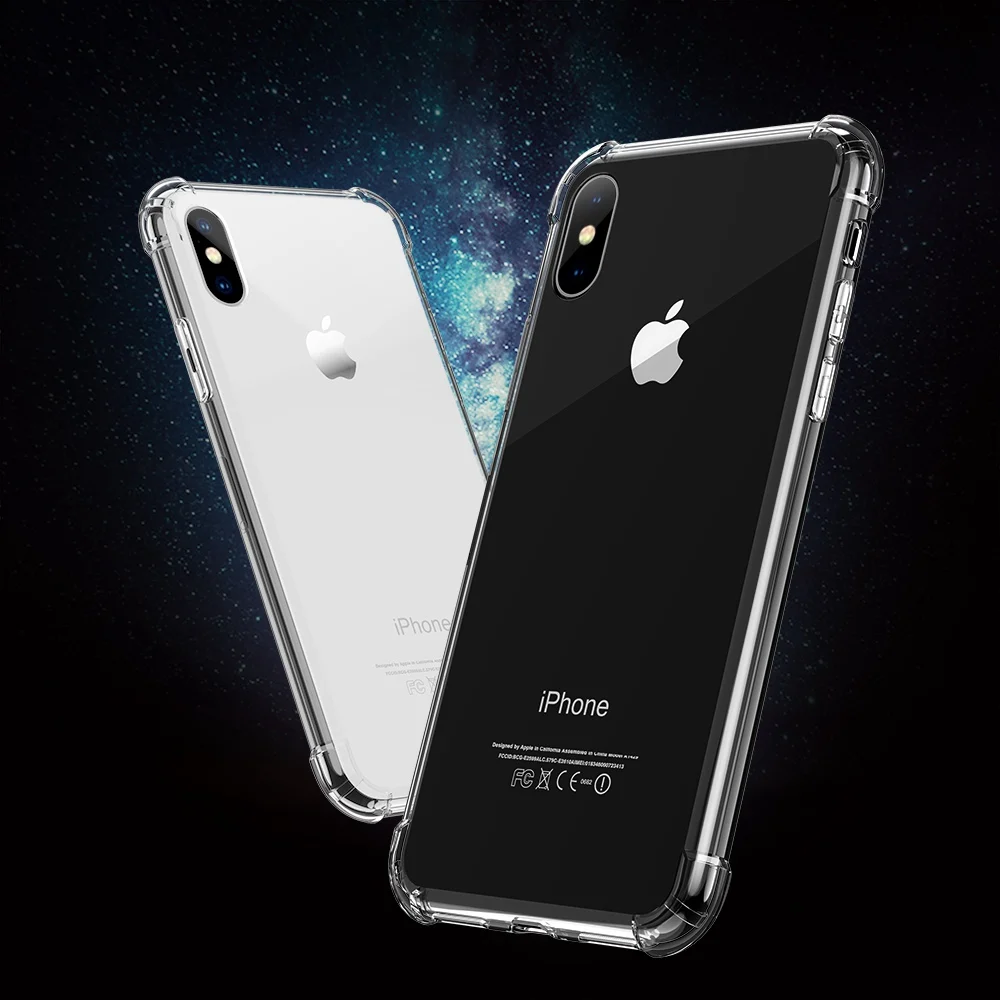 FLOVEME Прозрачный чехол для iPhone X 7 8 Plus ультра тонкие Чехлы противоударный