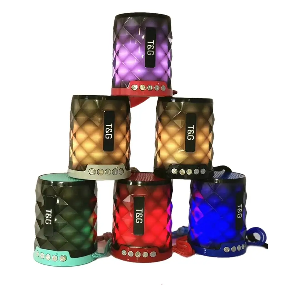 Беспроводной переносной динамик Bluetooth Динамик с разноцветными светодиодный свет