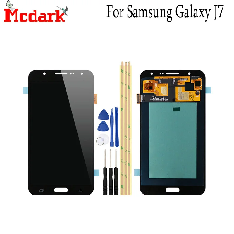 OLED экран для Samsung Galaxy J7 2015 J700 J700F J700H J700M 5 '' Сменные аксессуары ЖК дисплей +