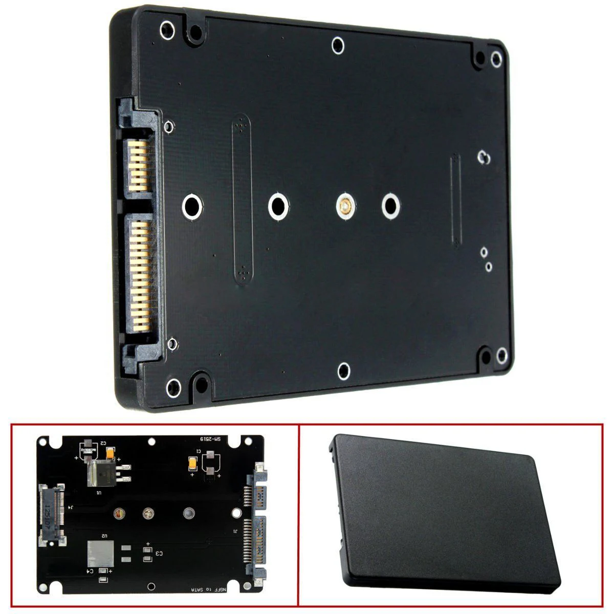 M.2 NGFF (SATA) SSD до 2 5 дюйма SATA адаптер карты 8 мм толщина корпуса|Корпус жесткого диска|