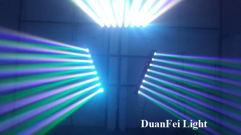 (4 шт. + Flycase) 8x10 Вт rgbw 4в1 led движущаяся головка луч бар 8 глаз lyre для dj диско ночной