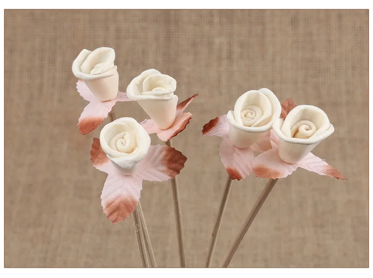 Lychee 5 шт. маленькая Роза Рид диффузор поддельные цветы ароматерапия ротанга DIY