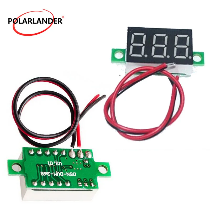 Ультра высокая точность DC Цифровой вольтметр голова мини ЖК дисплей второй линии