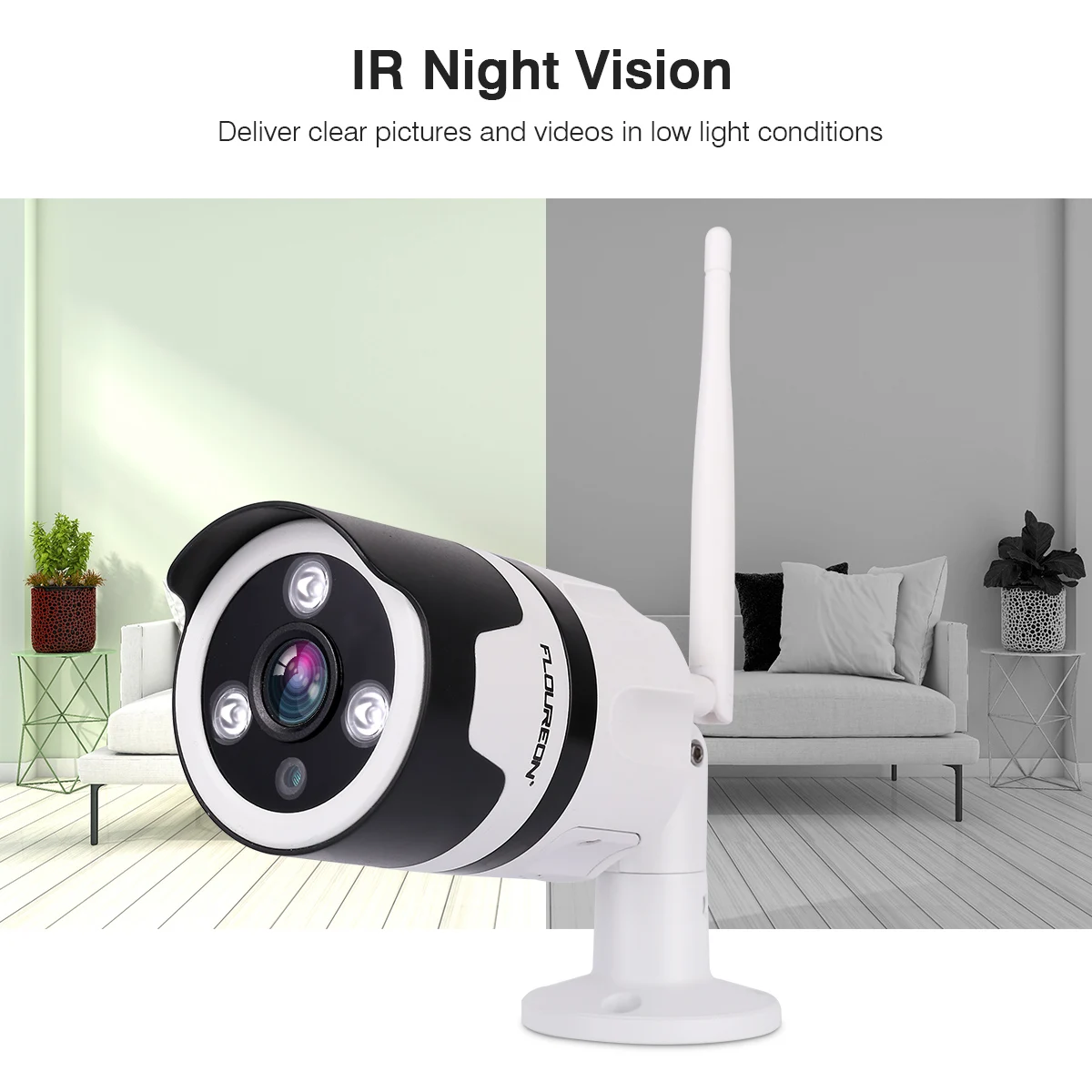 Floureon 1080 P Wi Fi Внешние камеры ip беспроводной видеонаблюдения двухстороннее аудио
