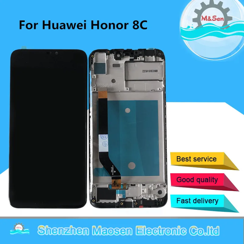 6 26 &quotM &amp Sen для Huawei Honor 8C BKK AL10 ЖК дисплей сенсорный экран с рамкой + сенсорная