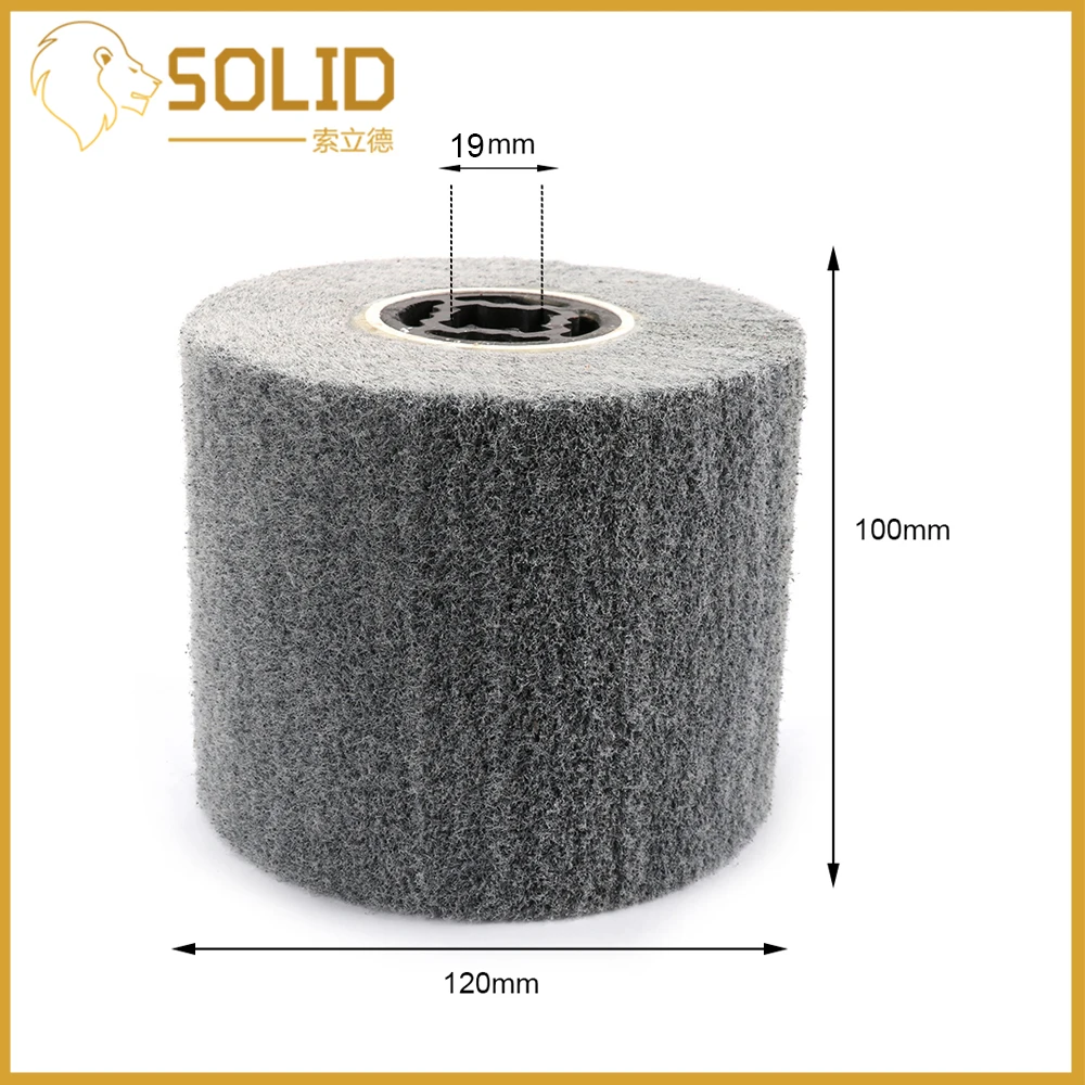 

1Pc Nylon Wire Burnishing Drawing Wheel Polishing for Burnishing Machine Abrasive Wheel 40/60/80/120/180/240/320/400/600# New