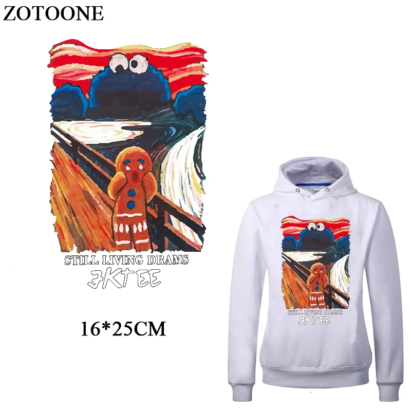 ZOTOONE крик патч железо на буквенные патчи для одежды теплопередача Виниловая