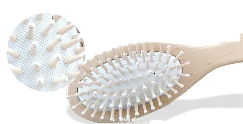 

High Quality Hair Comb Wooden Airbag Massage Hair Brush Wood Massage Cushion Anti-static HairBrush Combs Convenient Travel