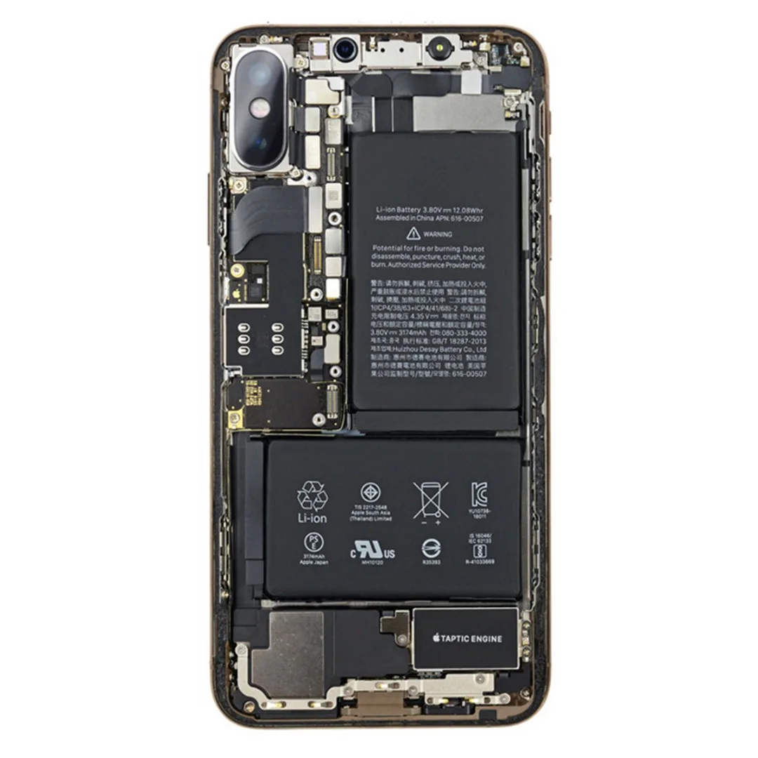 

2x For iPhone X XS Max XR Case Back Sticker Textured Cover Component Effect Full Protective For iphone 7 8 plus 6 6s plus