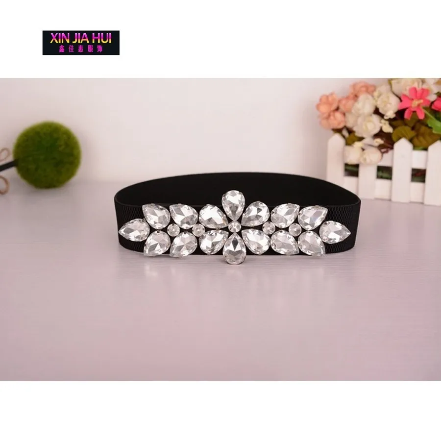 Модный Ds Rhinestone Подвеска из кристалов бар девушка Dj эластичная талия Джаз музыка