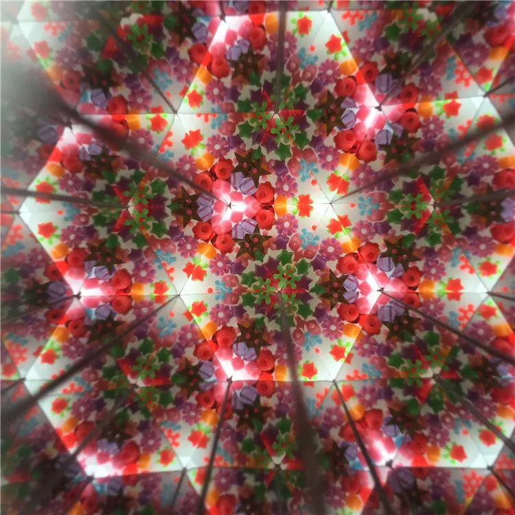 Kaleidoscope светильник отражающее зеркальное изображение принцип интересные DIY