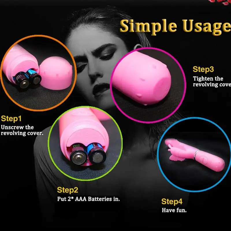 Meselo 30 скоростей Dual Head Вибратор Бабочка Вагина G spot Стимулятор клитора