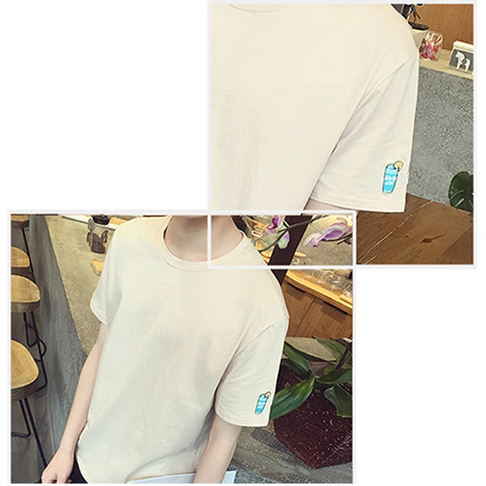 Футболка мужская новая летняя мода повседневная с коротким рукавом Тонкая