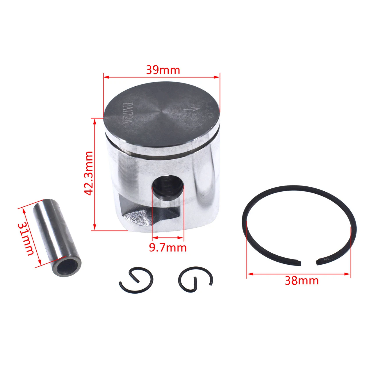 

Oil Seal Bearing Piston Kit Fit Husqvarna 235 236 240 E Chainsaw 39mm 10mm