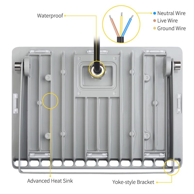 10W 20W 30W 50W Светодиодный прожектор светильник точечный AC 220V напольный ing проектор отражатель садово уличный