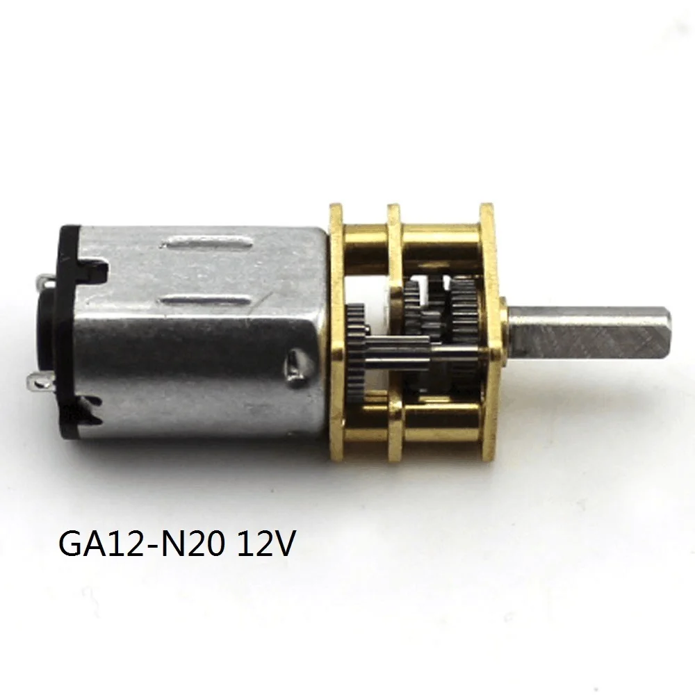 1 шт. GA12 N20 12VDC 30 оборотов в минуту 60 100 об/мин 200 300 500 1000 Micro Скорость снижение