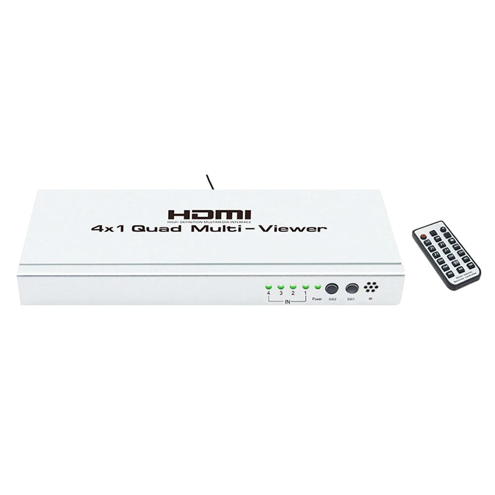 Лучшие предложения переключатель концентратора 4K 4x1 Quad Multi view сегментация экрана