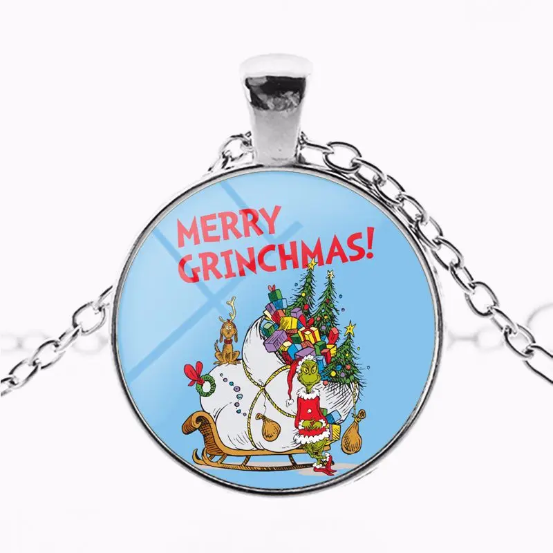 Grinch детское ожерелье 2018 Рождественский подарок для мальчиков и девочек с