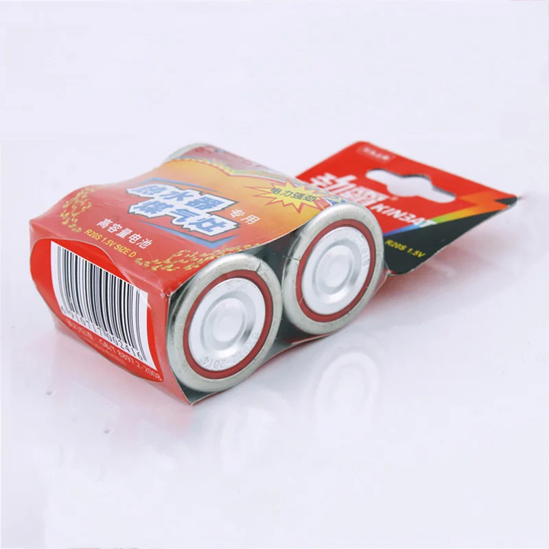 2 шт./лот R20S 1 5 В размер D углеродно-цинковая батарея первичные сухие батареи для