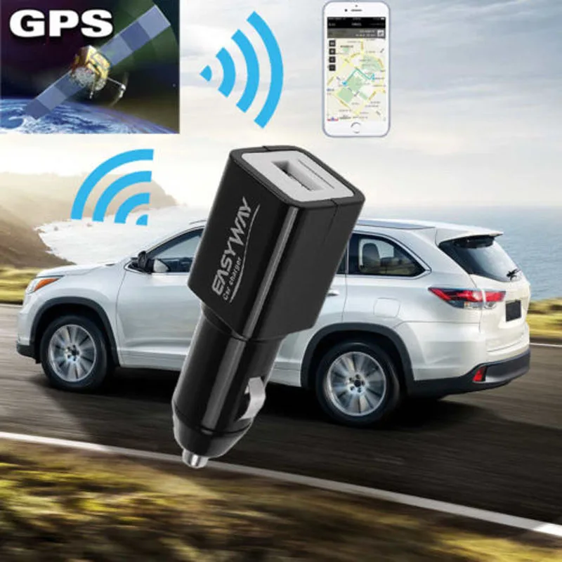 В режиме реального времени Шпион GPS Трекер Автомобильное зарядное устройство
