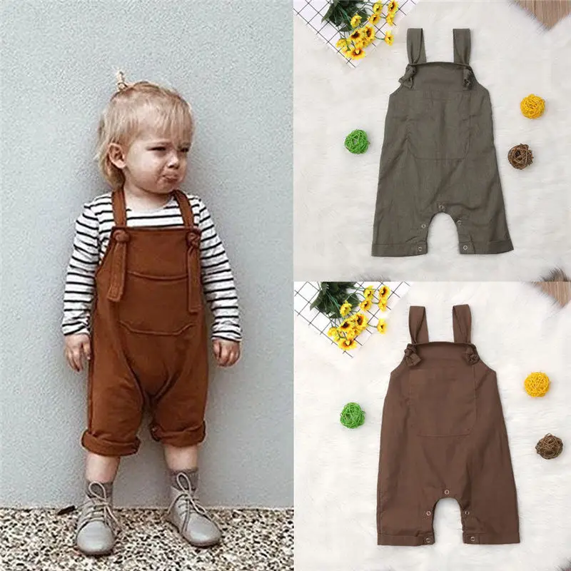 Emmababy/Модный Милый повседневный комбинезон для новорожденных мальчиков и девочек