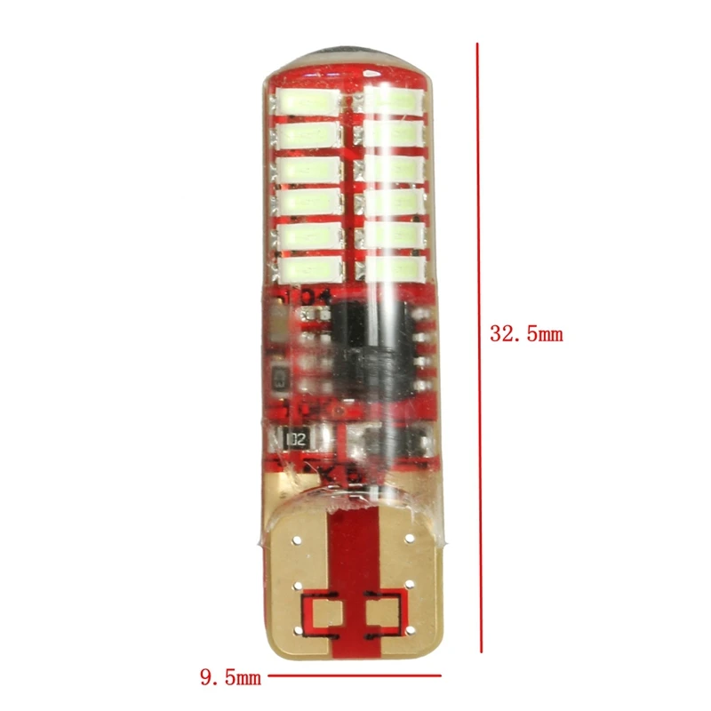 1 шт. светодиодный боковый стробоскоп W5W с силикагелем 194 168 3014 24 SMD мигающий
