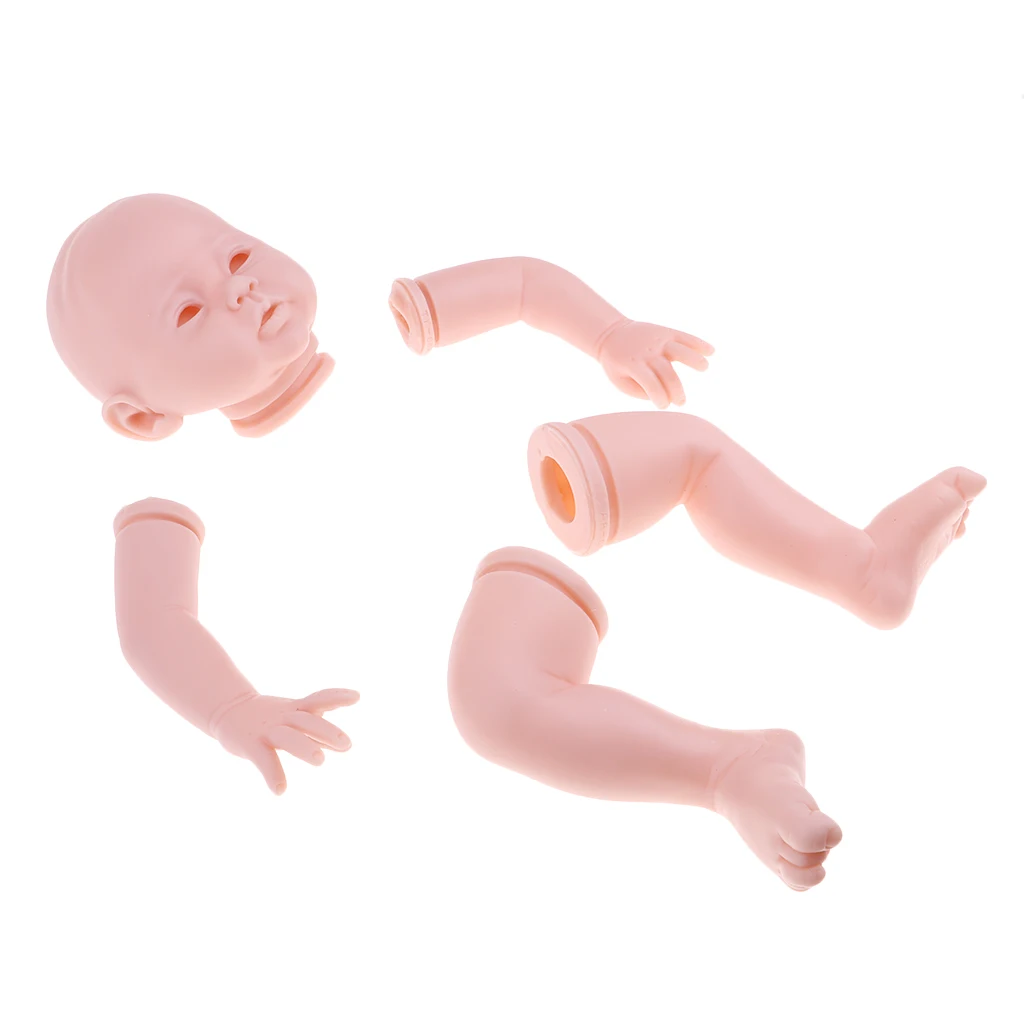 20 'неокрашенные Reborn наборы Новорожденные куклы с головой 3/4 руки полные ноги