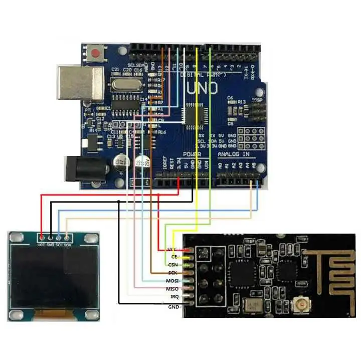 Беспроводной приемопередатчик NRF24L01 + 2 4 ГГц антенный модуль для Microcontroll|Печатные