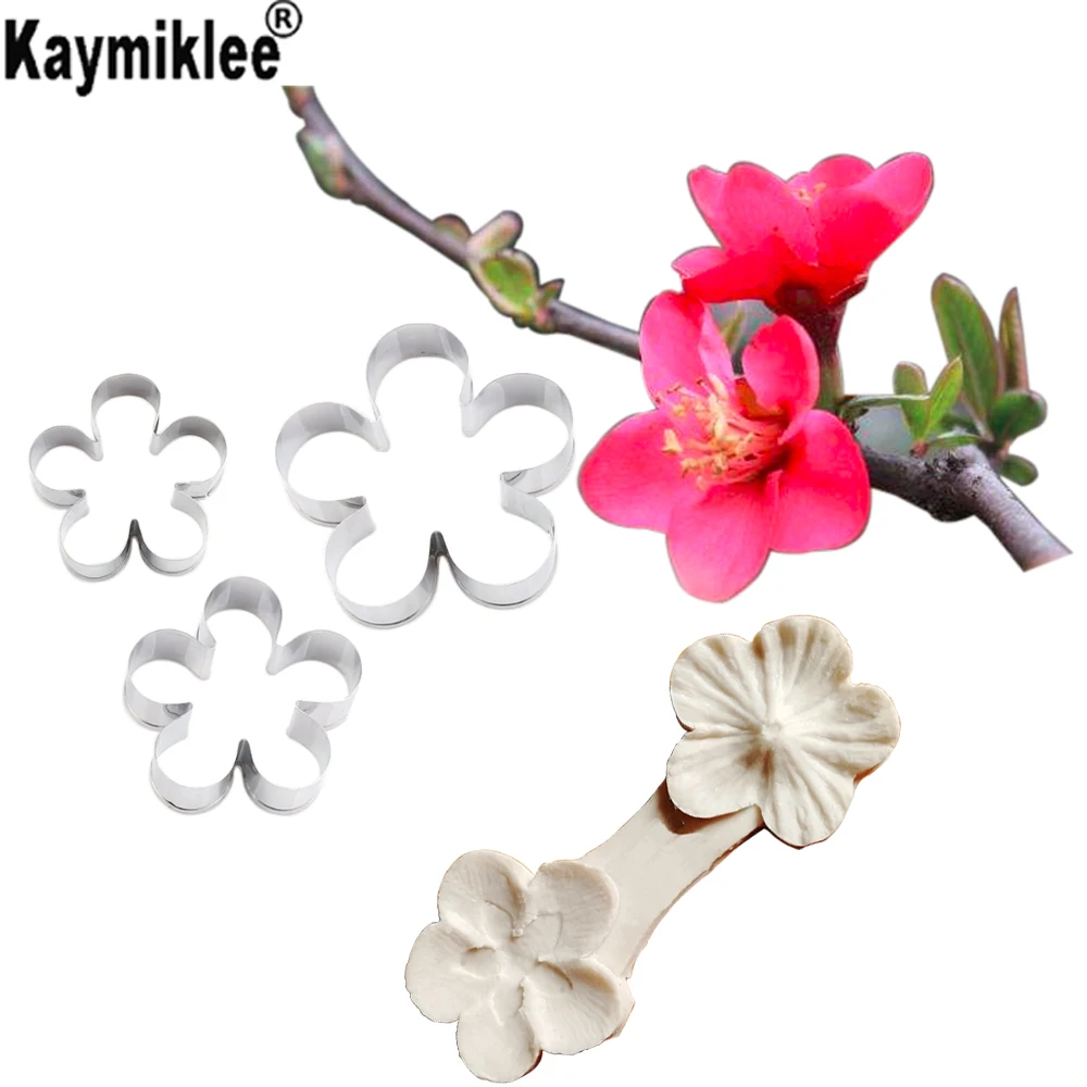 Peach blossom Вайнер и резак силиконовые формы торт отделочных работ Sugarcraft плесень