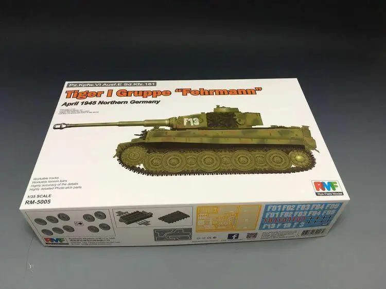 Ryefield модель 1/35 5005 Pz.Kpfw.VI Ausf.E Sd.Kfz.181 Tiger I Gruppe Fehrmann|Наборы для сборки моделей| |
