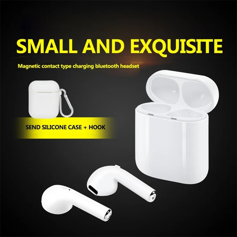 Bluetooth наушники беспроводные гарнитуры стерео вкладыши с зарядным устройством