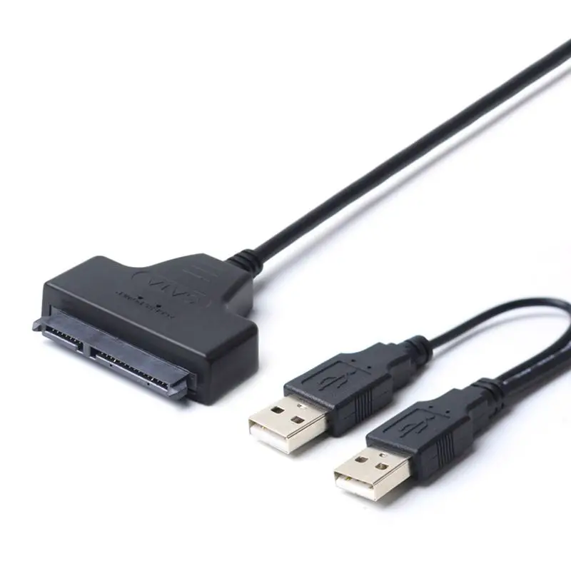 USB 2 0 для SATA 7 + 15 Pin Кабель-адаптер 22Pin 2.5in HDD жесткого диска кабель-адаптер кабель